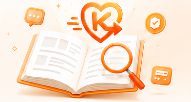 KindGo help center — open book with magnifier