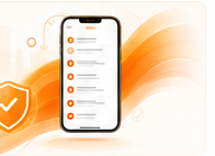 Phone with incident report checklist and verified shield